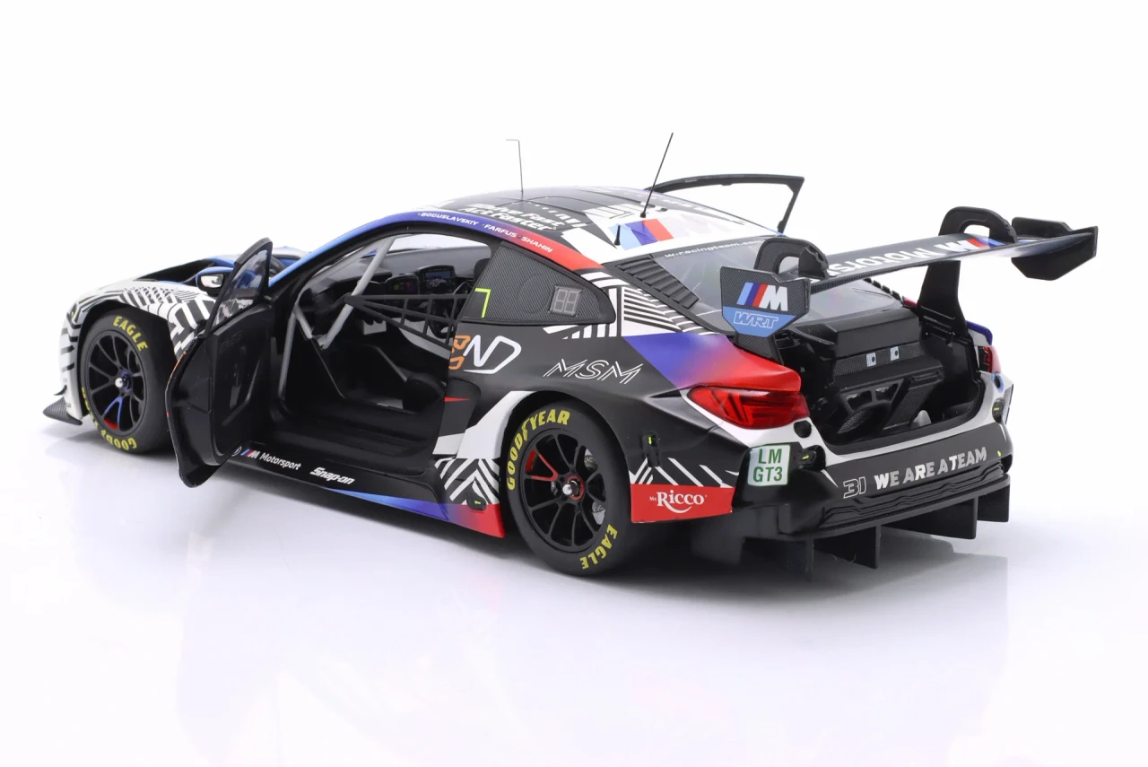 1/18 Minichamps 2025 BMW M4 GT3 Evo #31 24h LeMans The Bend Team WRT Timur Boguslawski, Augusto Farfus, Yasser Shahin Diecast Car Model Limited 111 Pieces