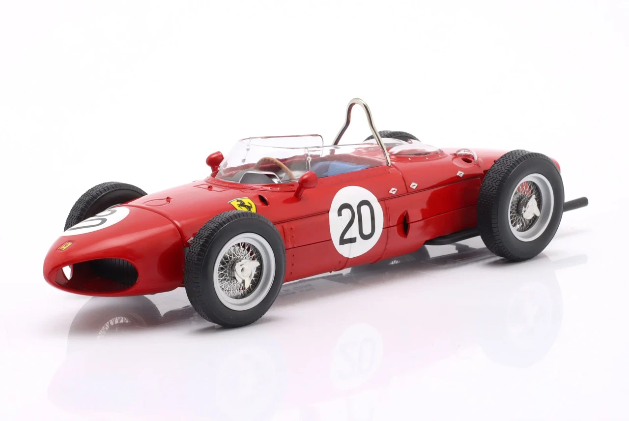 1/18 Werk83 1961 F1 Graf Berghe v. Trips Ferrari 156 Sharknose #20 French GP Diecast Car Model