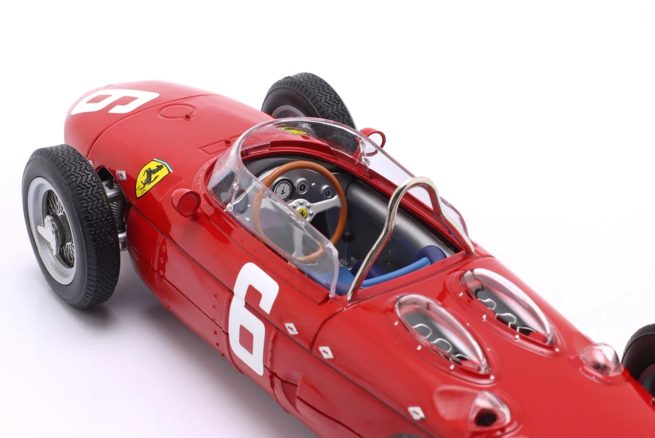 1/18 Werk83 1961 F1 Richie Ginther Ferrari 156 Sharknose #6 3rd Belgian GP Diecast Car Model