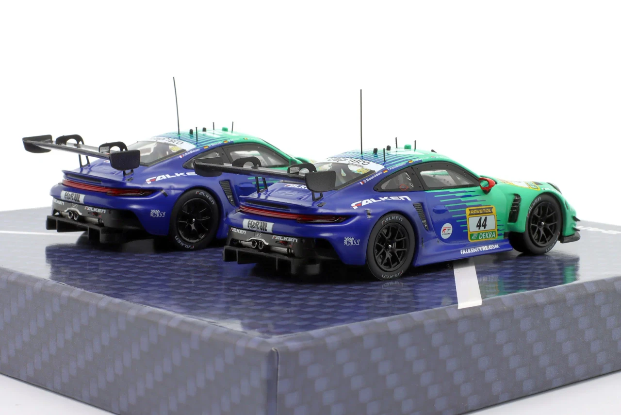 1/43 Ixo 2-Car Set 2025 Porsche 911 GT3 R #44 & #33 24h Nürburgring Falken Motorsports Car Model