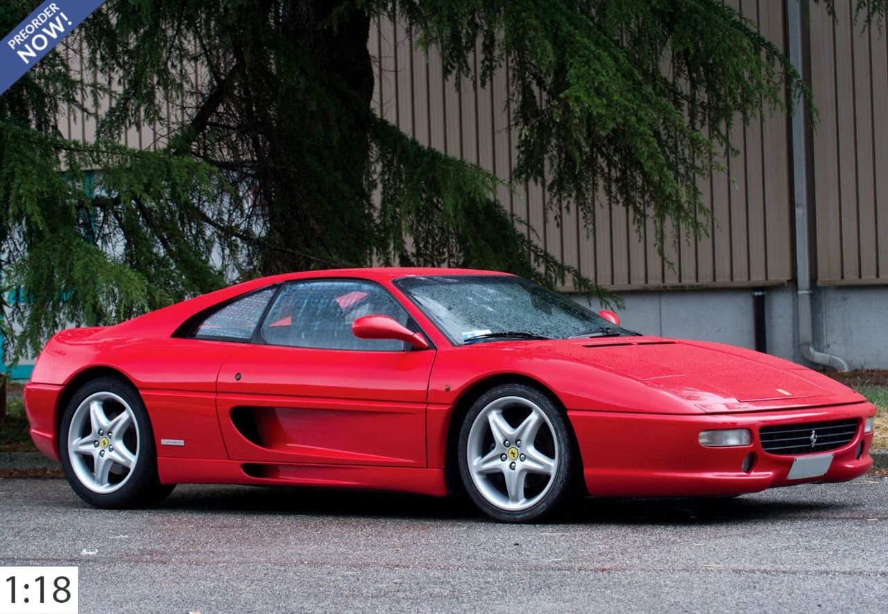 1/18 BBR Ferrari F355 F1 Berlinetta Automatic Transmission (Rosso Corsa Red with Black Interior) Car Model Limited 40 Pieces