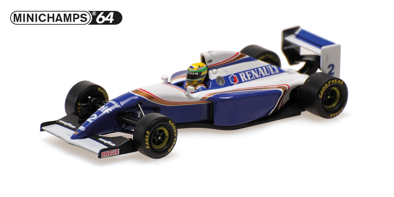 1/64 Minichamps 1994 F1 Williams Renault FW16 Ayrton Senna Test Paul Ricard 02.03.1994 Diecast Car Model