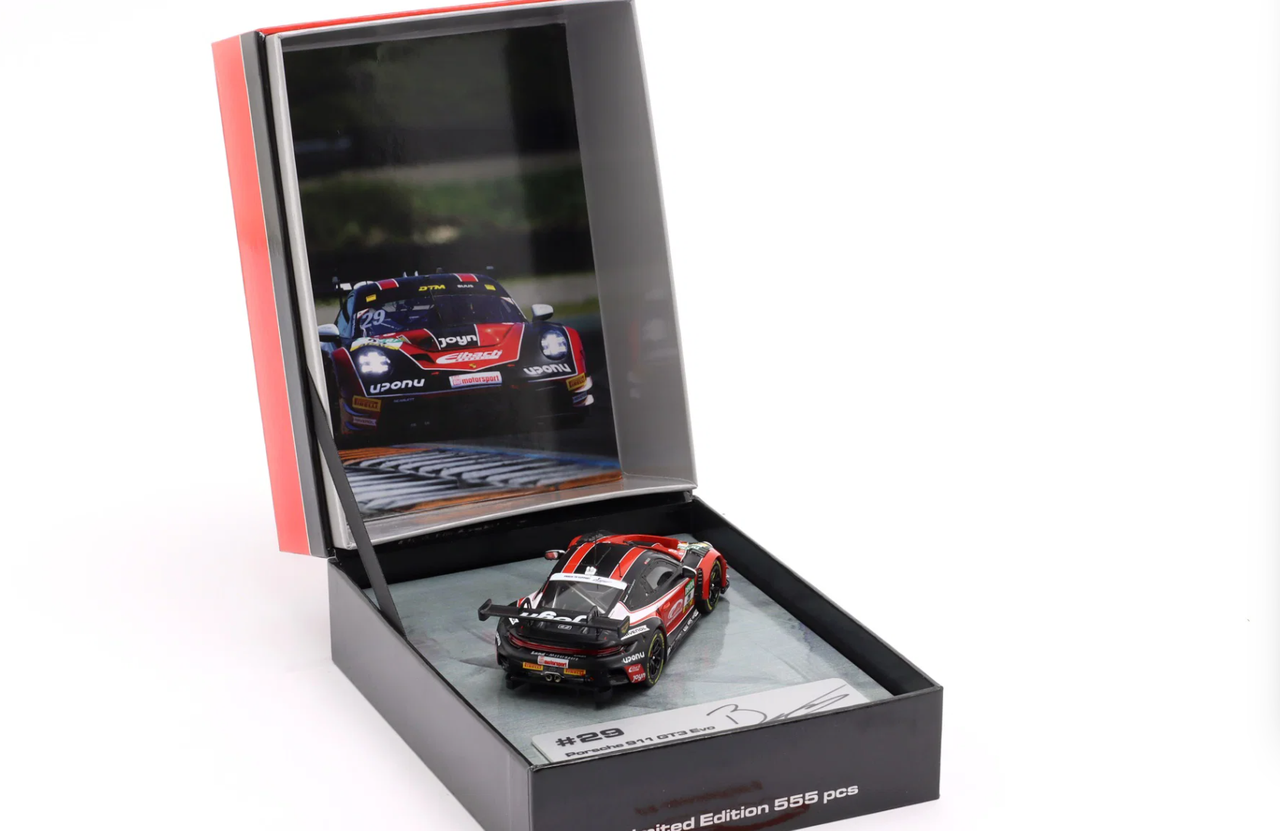 1/43 Ixo Porsche 911 GT3 R #29 DTM 2026 Bastian Buus Land Motorsport Diecast Car Model with Collector's Box