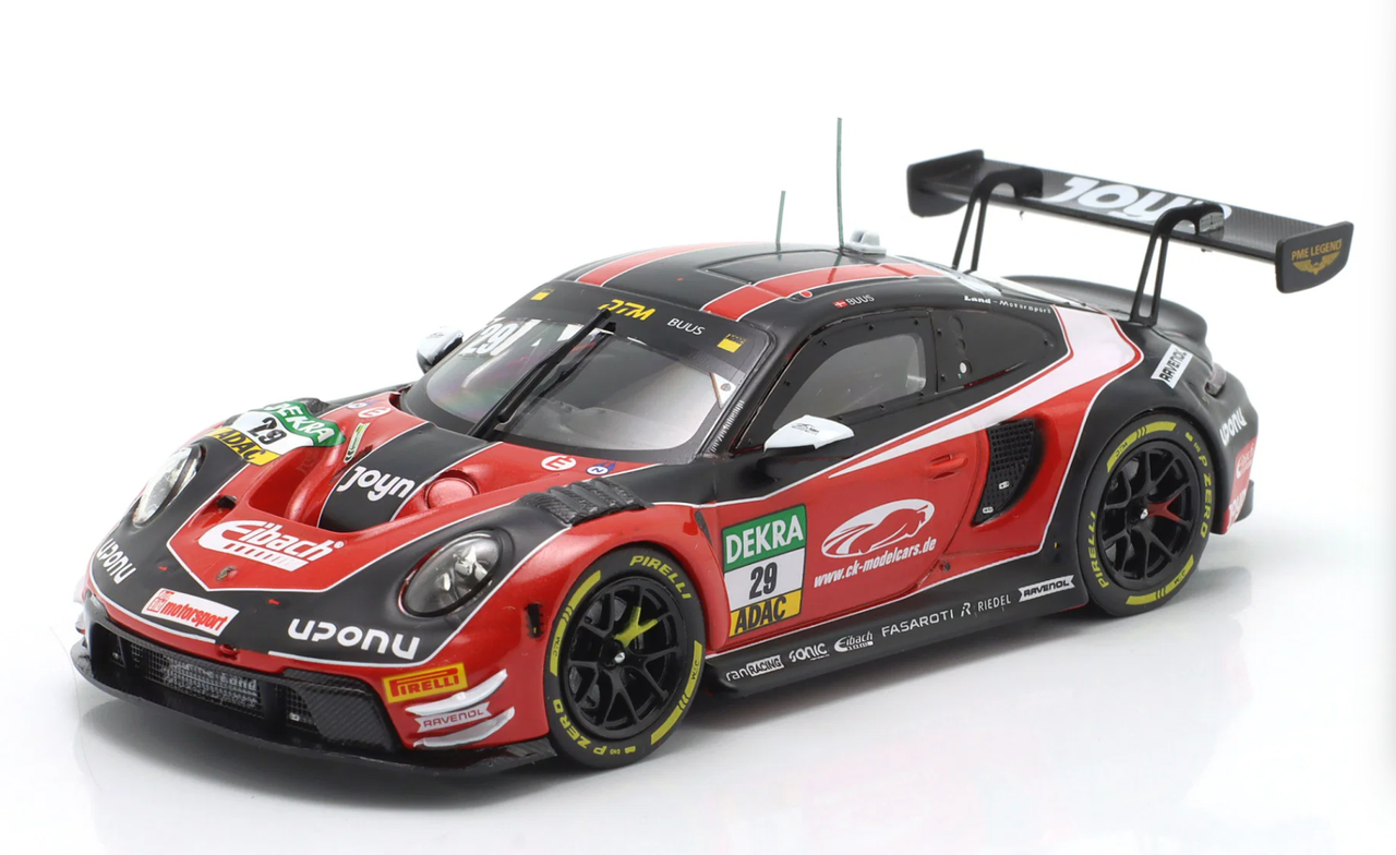 1/43 Ixo Porsche 911 GT3 R #29 DTM 2026 Bastian Buus Land Motorsport Diecast Car Model with Collector's Box