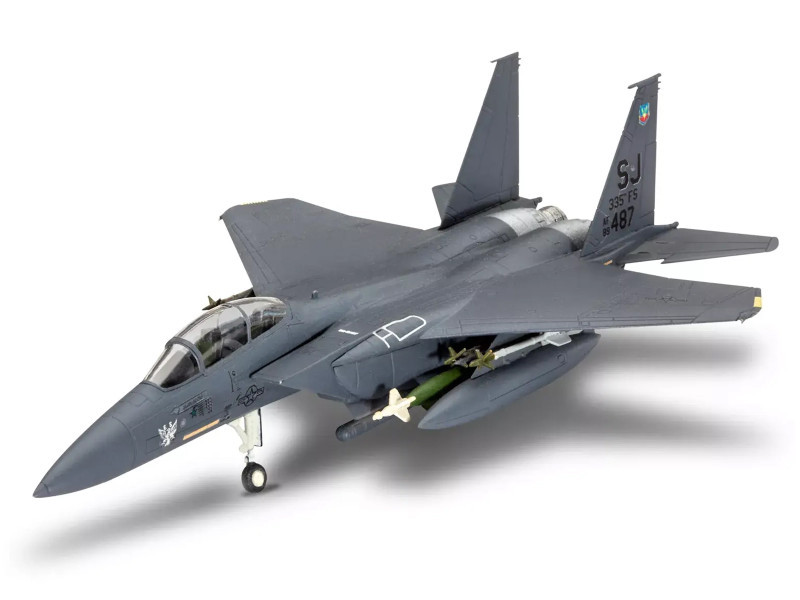 Level 4 Model Kit F-15E Strike Eagle Aircraft All-Included Kit 1/72 Scale Model by Revell