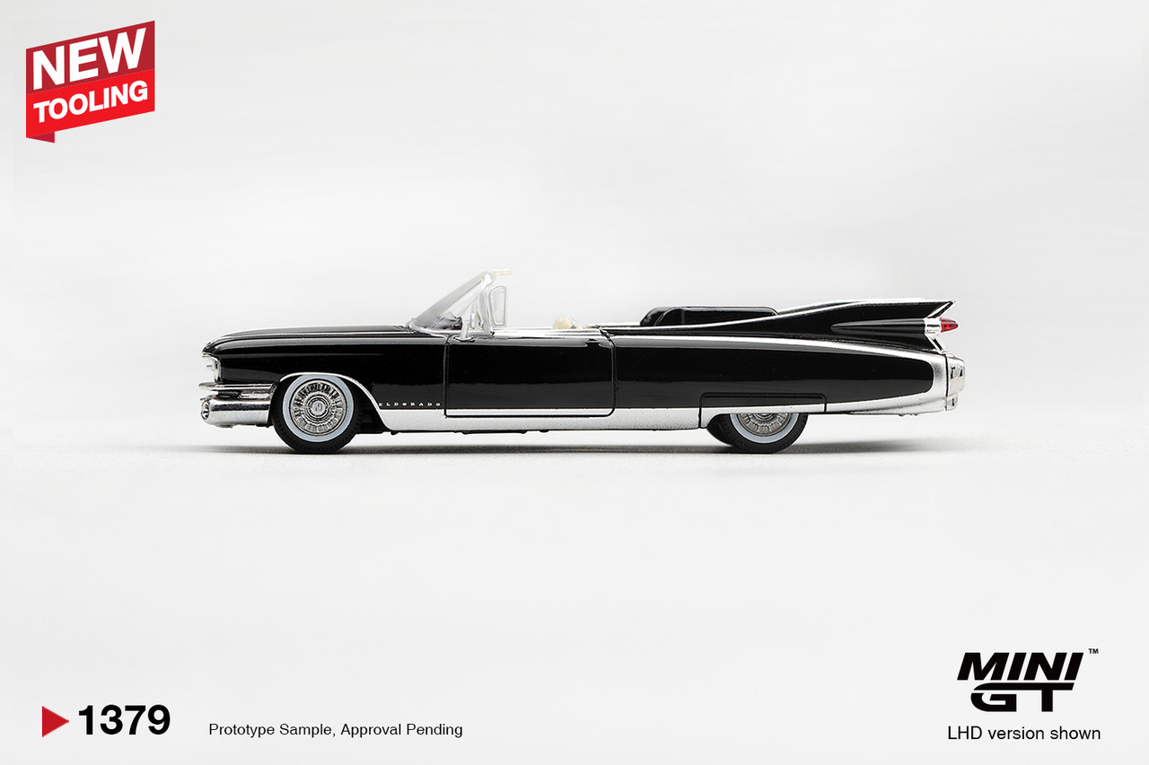 1/64 Mini GT 1959 Cadillac Eldorado Biarritz (Black) Diecast Car Model