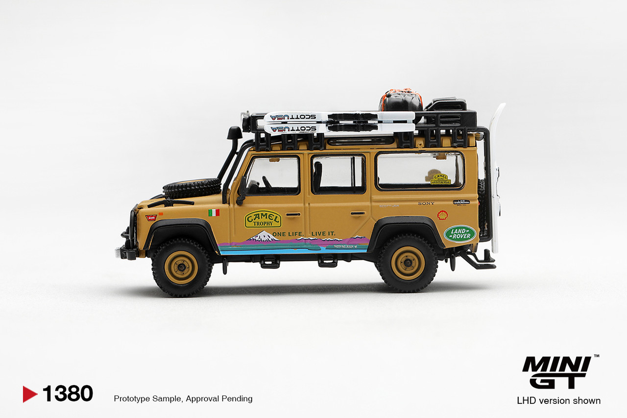1/64 Mini GT 1998 Land Rover Defender 110 Camel Trophy Tierra del Fuego CT.24 Italy Diecast Car Model