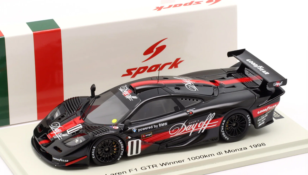 1/43 Spark 1998 McLaren GTR #11 winner 1000km Monza GTC Competition Thomas Bscher, Geoff Lees Car Model