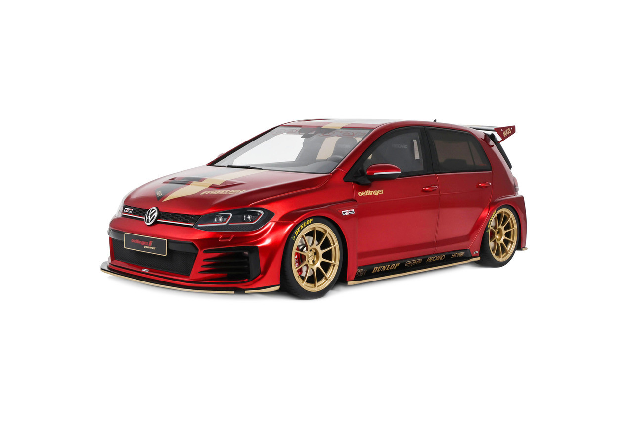 1/18 OTTO 2019 Volkswagen Golf VII 7 Oettinger TCR Germany Street (Candy Red) Car Model