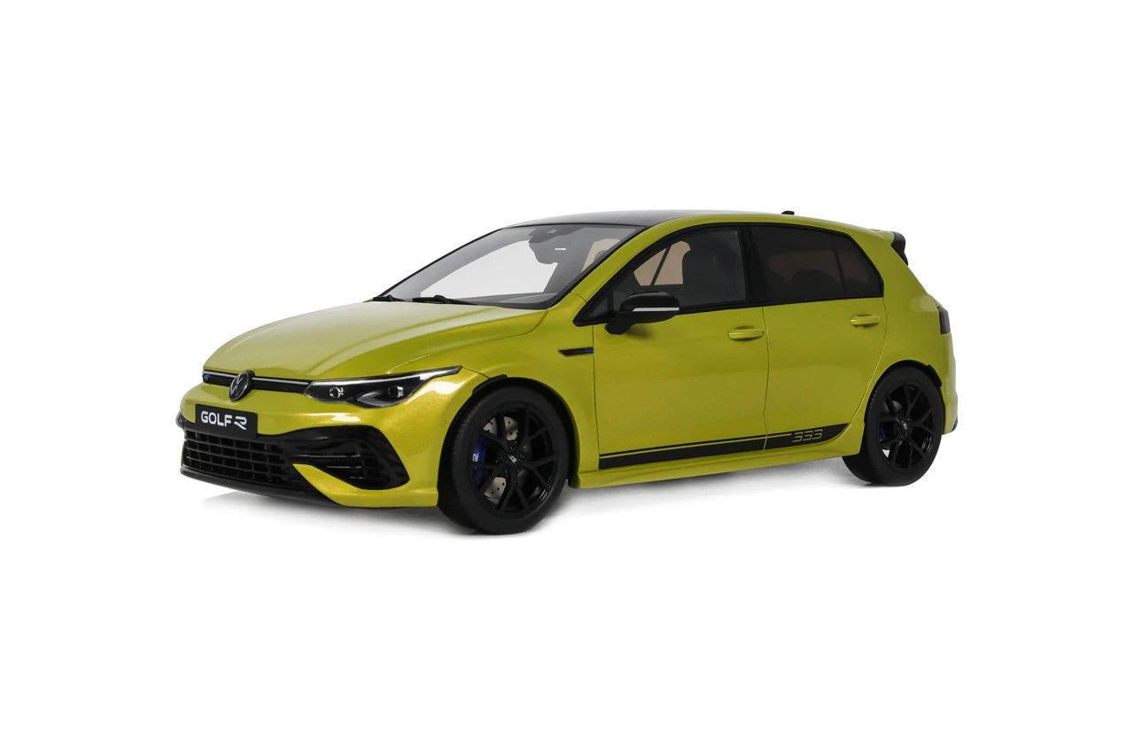 1/18 OTTO 2023 Volkswagen Golf VIII 8 R 333 Limited Edition (Lime Yellow Metallic) Car Model
