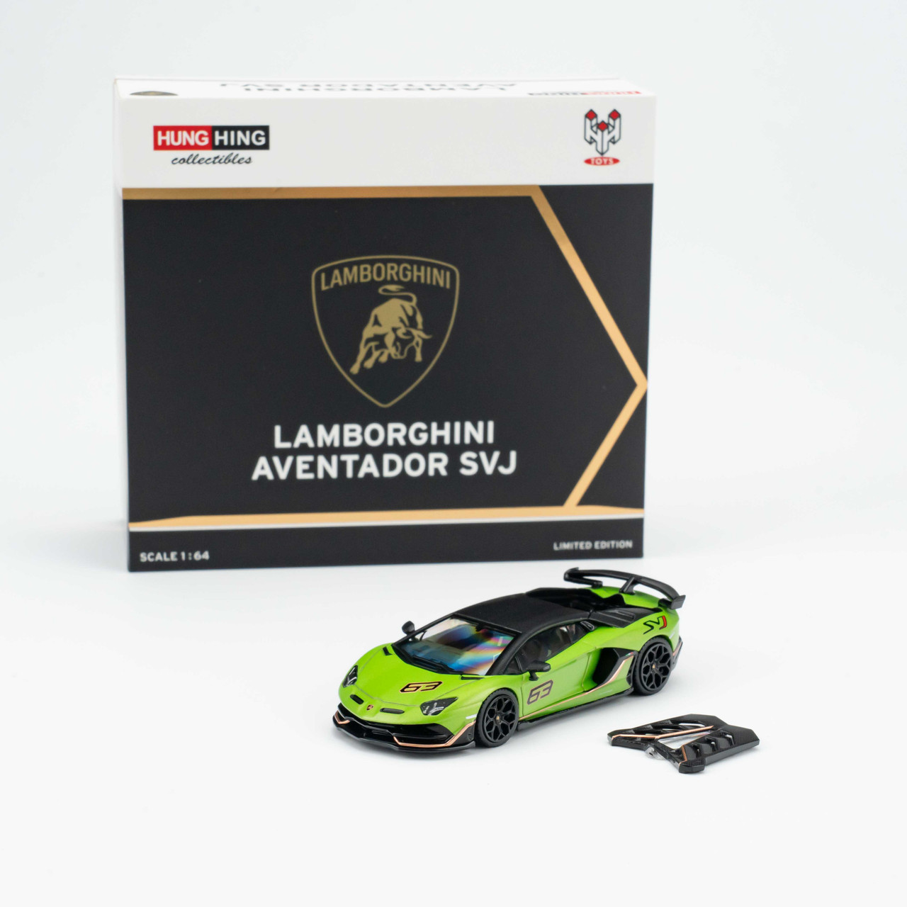 1/64 HH Collectibles Lamborghini Aventador SVJ (Green) Diecast Car Model