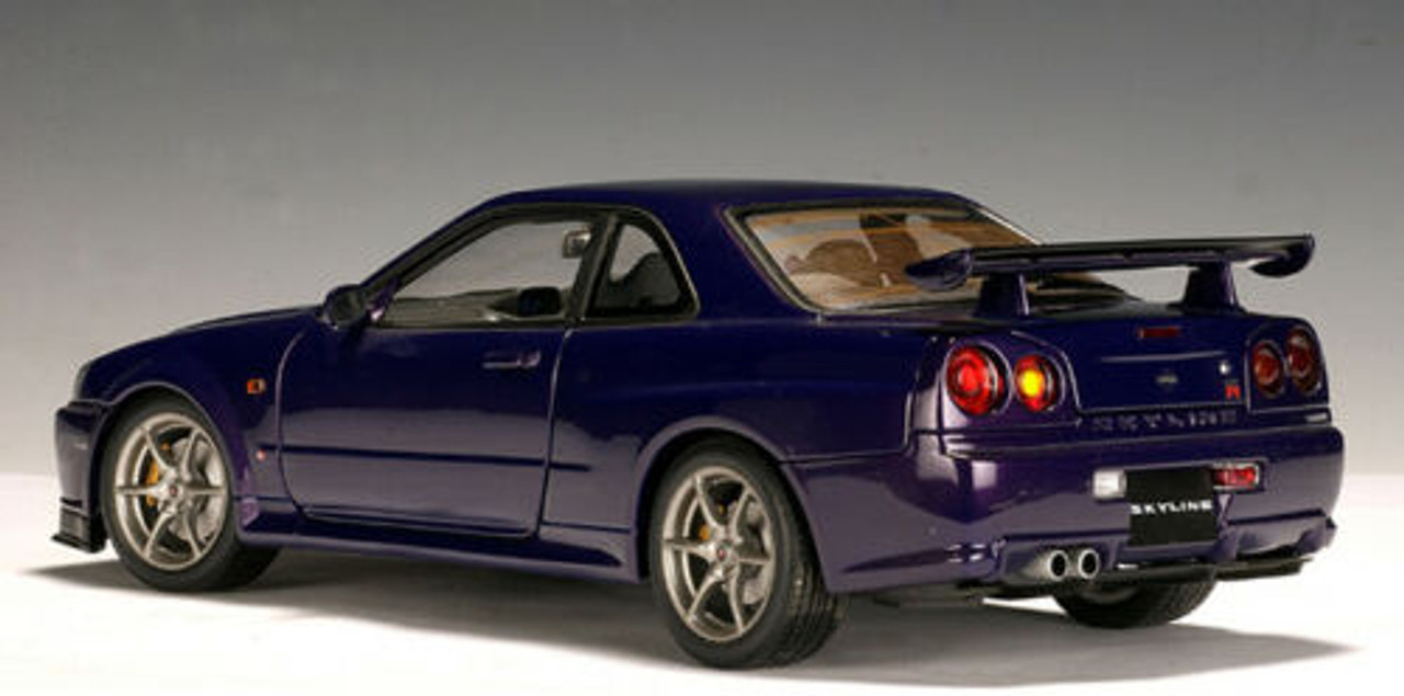 1/18 AUTOart 1999 Nissan Skyline GT-R GTR (R34) (Midnight Purple) Diecast Car Model