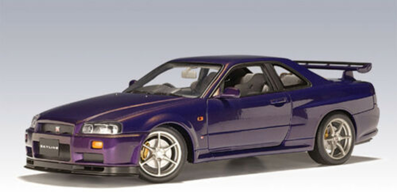 大得価2024MH 1:18 日産 Nissan GTR34 Purple 乗用車