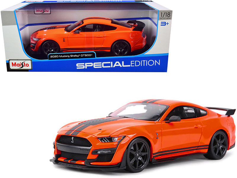 1/18 2020 Ford Mustang Shelby GT500 (Orange) Diecast Car Model