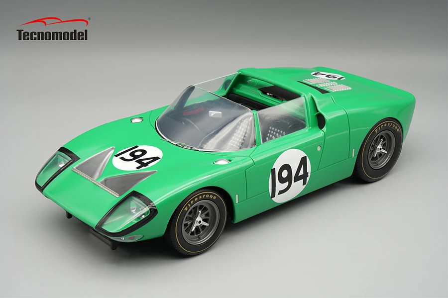 1/18 Tecnomodel Ford GT 40 Roadster X1 1965 Targa Florio Driver: B.Bondurant Car #194 Limited Edition Car Model