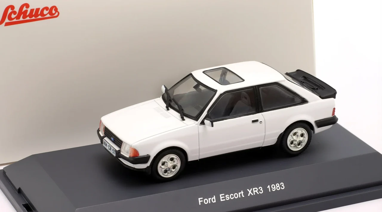 1/43 Schuco 1983 Ford Escort XR3 (White) Car Model