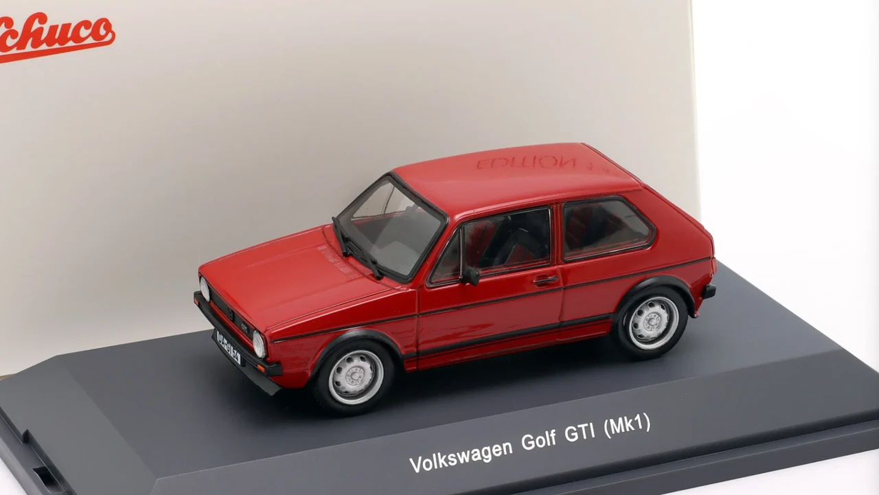 1/43 Schuco 1976 Volkswagen VW Golf I GTi (Red) Car Model