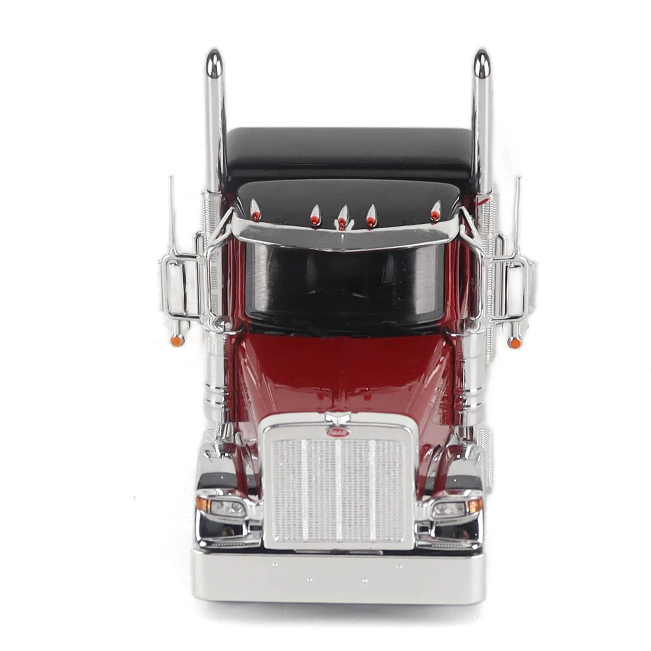 1/50 Diecast Masters Peterbilt Model 589 131-inches-BBC 58-inches-Sleeper Tandem-Axle Legendary Package Truck Tractor (Legendary Red) Diecast Model