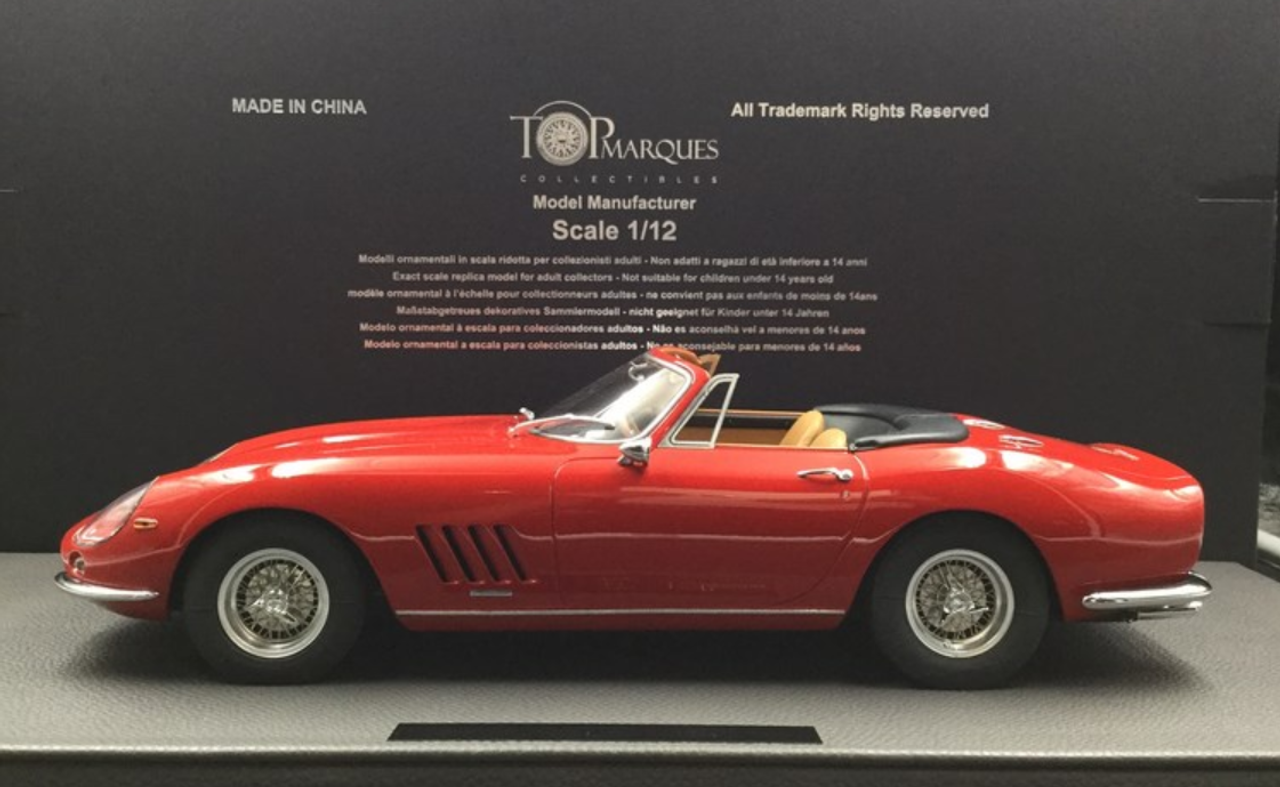 1/12 Top Marques Ferrari 275 GTB/4 GTB (Red) Car Model