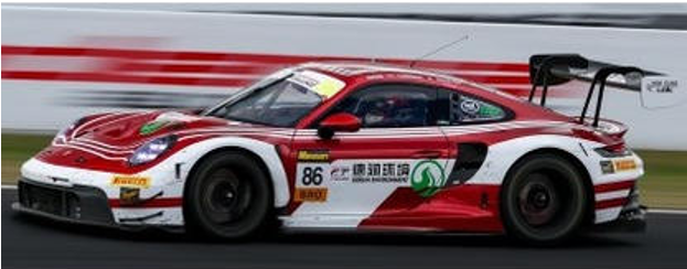 1/43 Spark Porsche 911 GT3R No.86 High Class Racing 2nd Bathurst 12H 2026 D. Boccolacci - A. Fjordbach - K. Li Car Model