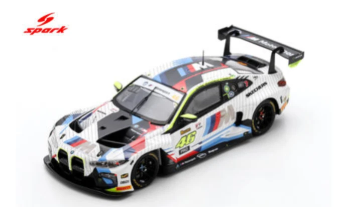 1/64 Spark BMW M4 GT3 No.46 Team WRT 2nd Bathurst 12H 2025 V. Rossi - C. Weerts - R. Marciello Car Model