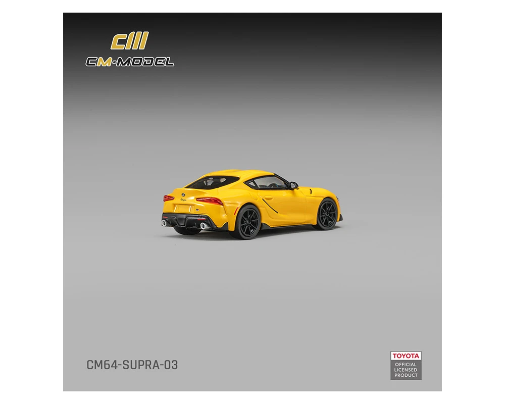 1/64 CM Model Toyota GR Supra (Nitro Yellow) Diecast Car Model