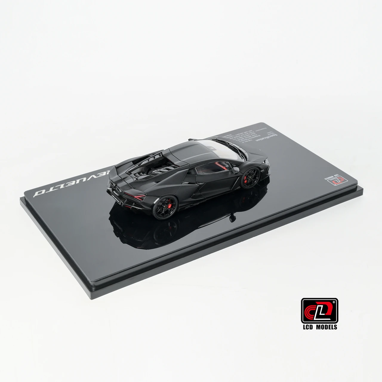 1/43 LCD Lamborghini Revuelto (Matte Black) Diecast Car Model