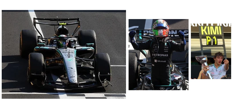 1/43 Spark Mercedes-AMG Petronas Formula 1 Team W17 No.12 Winner Italian GP 2026 Kimi Antonelli (With Figurine & Pit Boards) Car Model