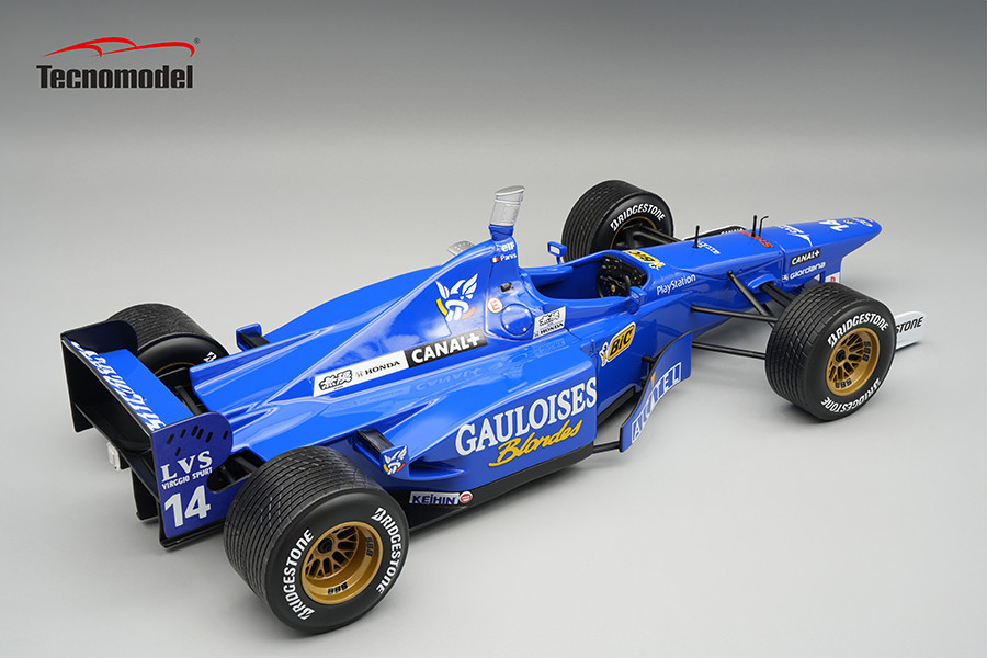 1/18 Tecnomodel Prost Mugen JS45 1997 Monaco GP Driver: O.Panis Raining Tyres Car #14 Limited Edition Car Model