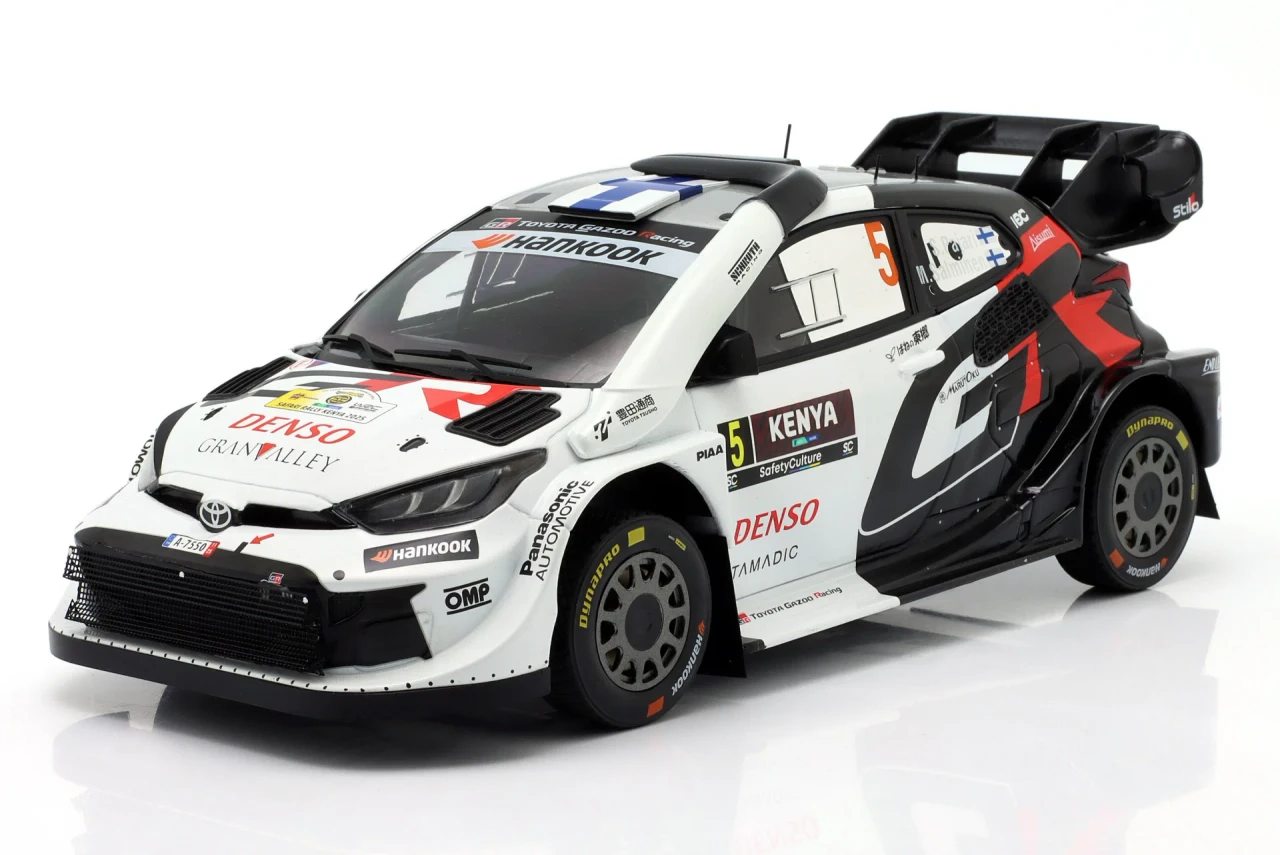 1/18 Ixo 2025 Toyota GR Yaris #5 Rallye Kenia Toyota Gazoo Racing WRT2 Sami Pajari ,Marko Salminen Diecast Car Model