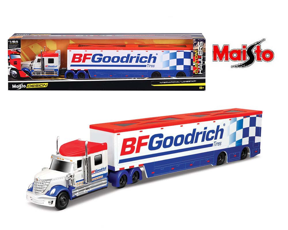 1/64 Maisto International Lonestar BF Goodrich (White) Custom Haulers Design Diecast Car Model