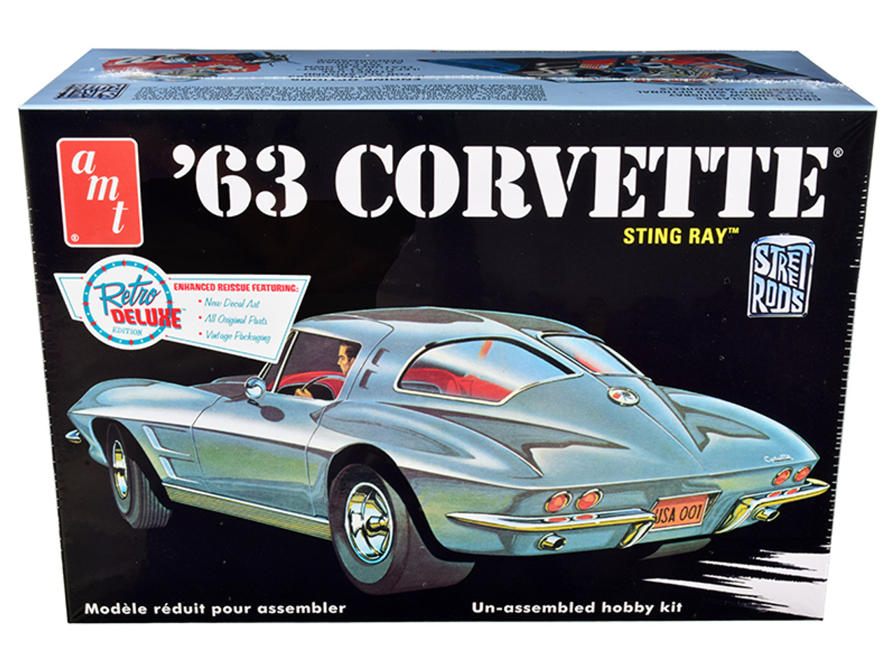 Skill 2 Model Kit 1963 Chevrolet Corvette Stingray 1/25