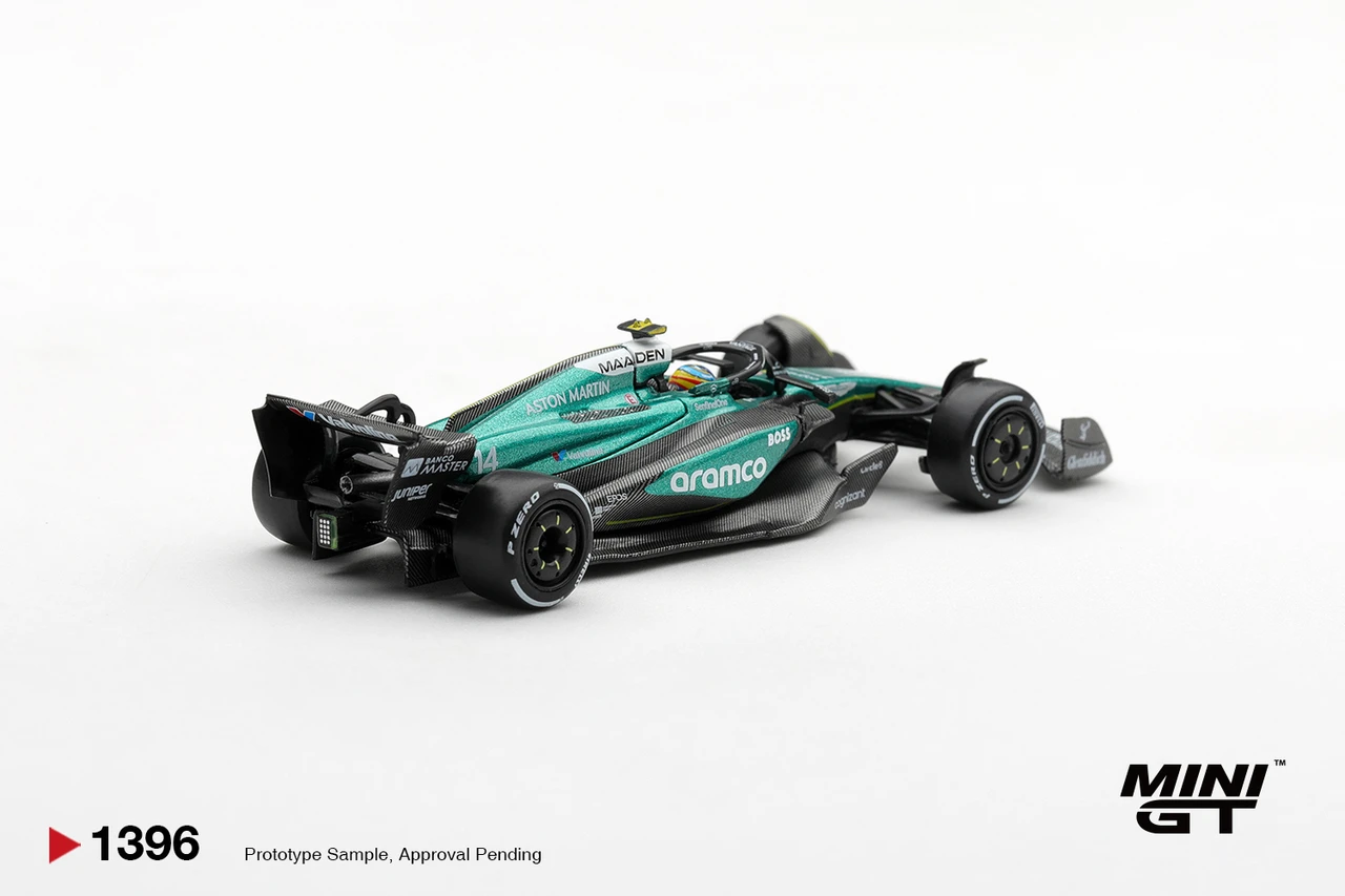 1/64 Mini GT 2024 F1 Aston Martin AMR24 #14 Fernando Alonso 2024 F1 2024 Las Vegas GP Diecast Car Model