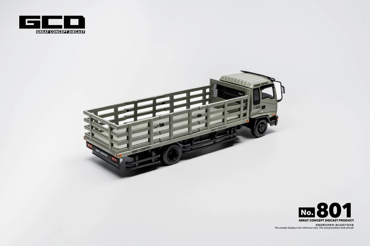 1/64 GCD Isuzu Truck (Matte Green) Diecast Car Model