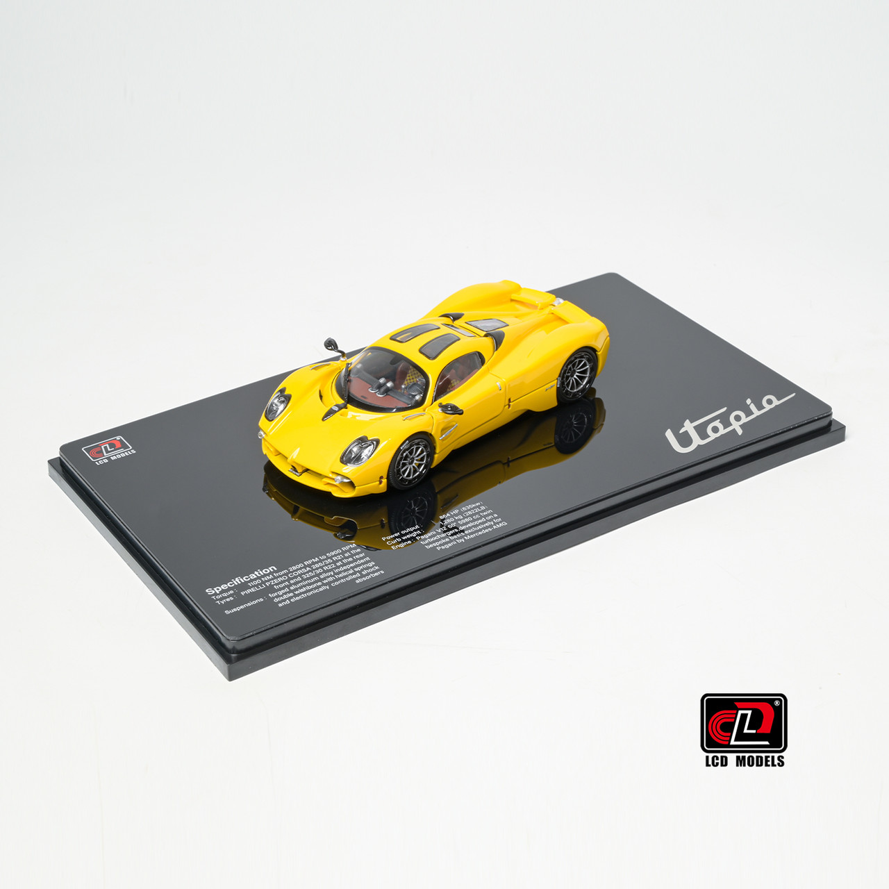 1/43 LCD Pagani Utopia (Yellow) Car Model