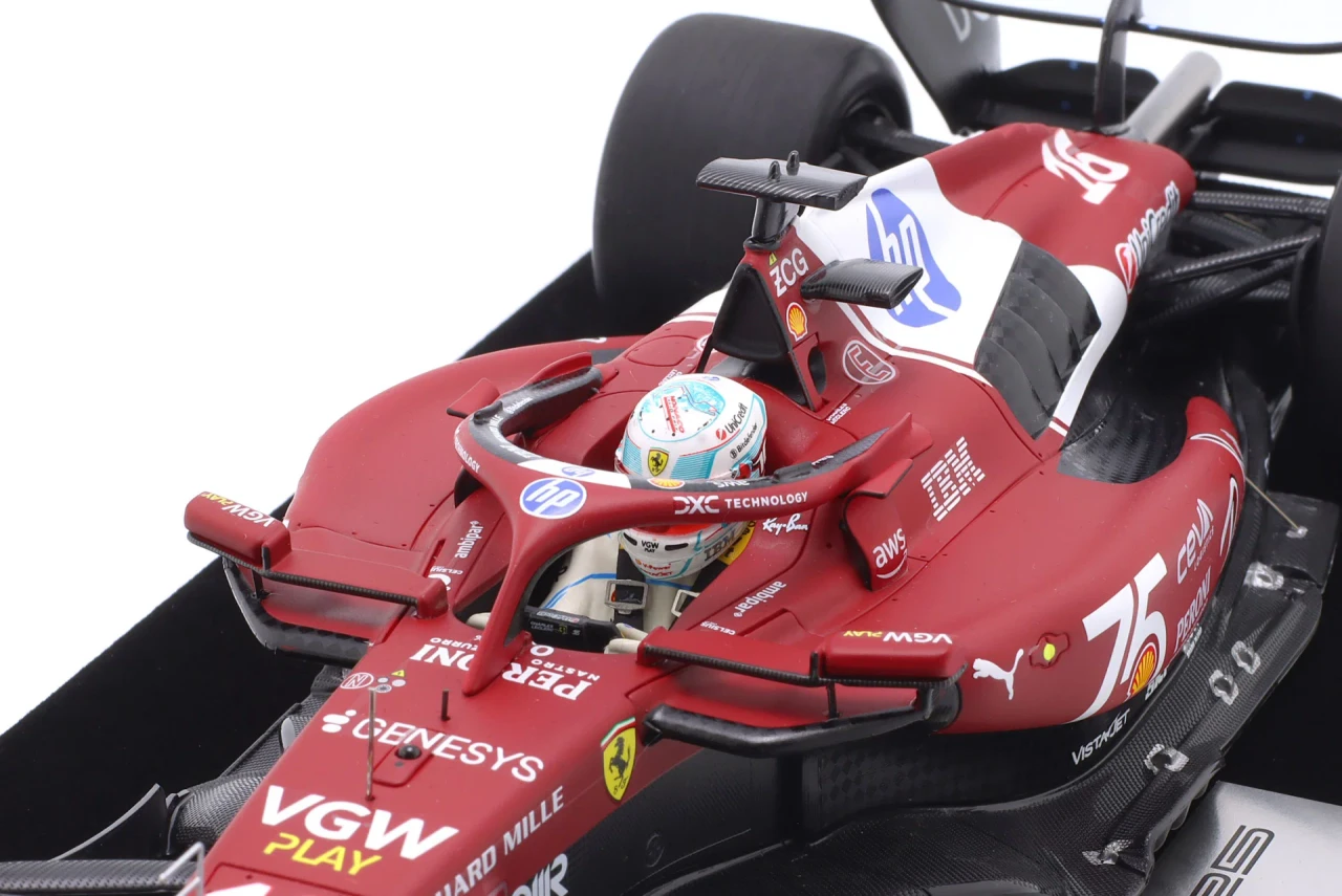 1/18 Looksmart 2025 F1 Charles Leclerc Ferrari SF-25 #16 2nd Monaco GP Car Model