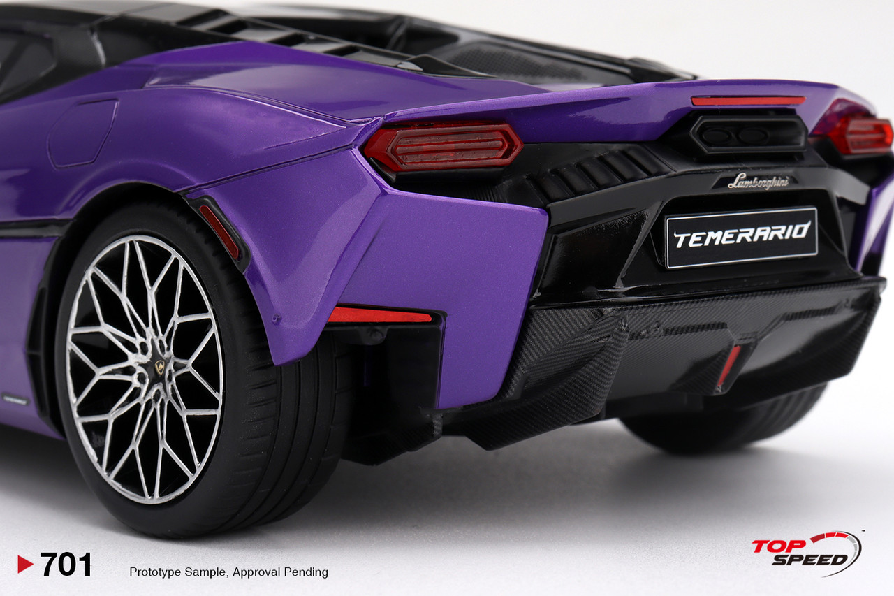 1/18 Top Speed Lamborghini Temerario (Viola Pasifae Purple) Car Model