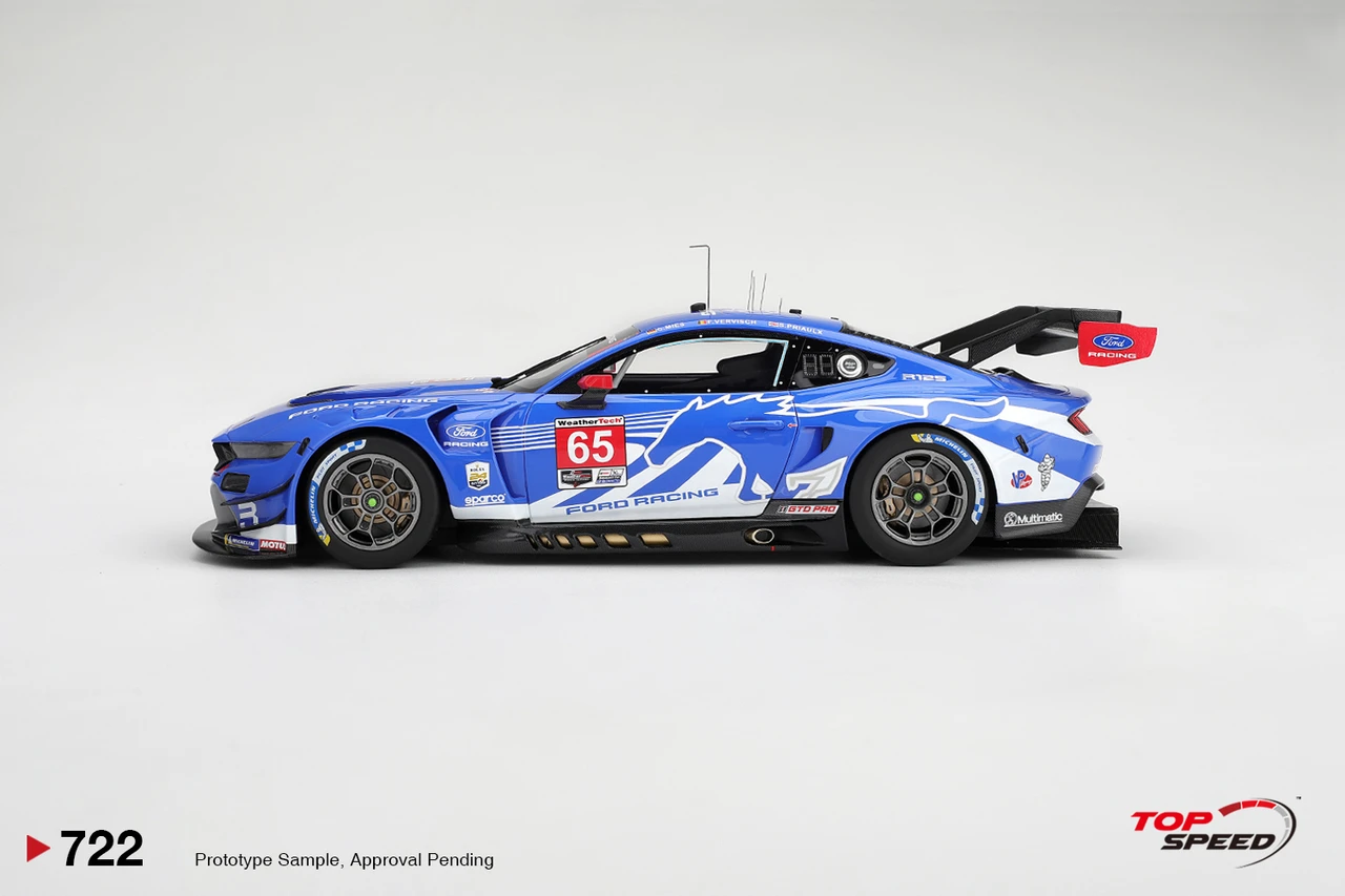 1/18 Top Speed Ford Mustang GT3 #65 Ford Racing 2026 IMSA Daytona 24 Hrs Car Model