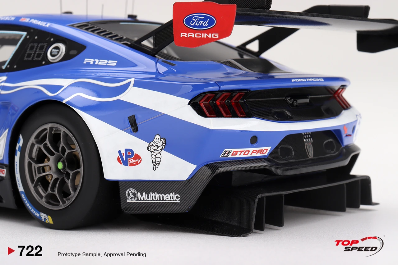 1/18 Top Speed Ford Mustang GT3 #65 Ford Racing 2026 IMSA Daytona 24 Hrs Car Model