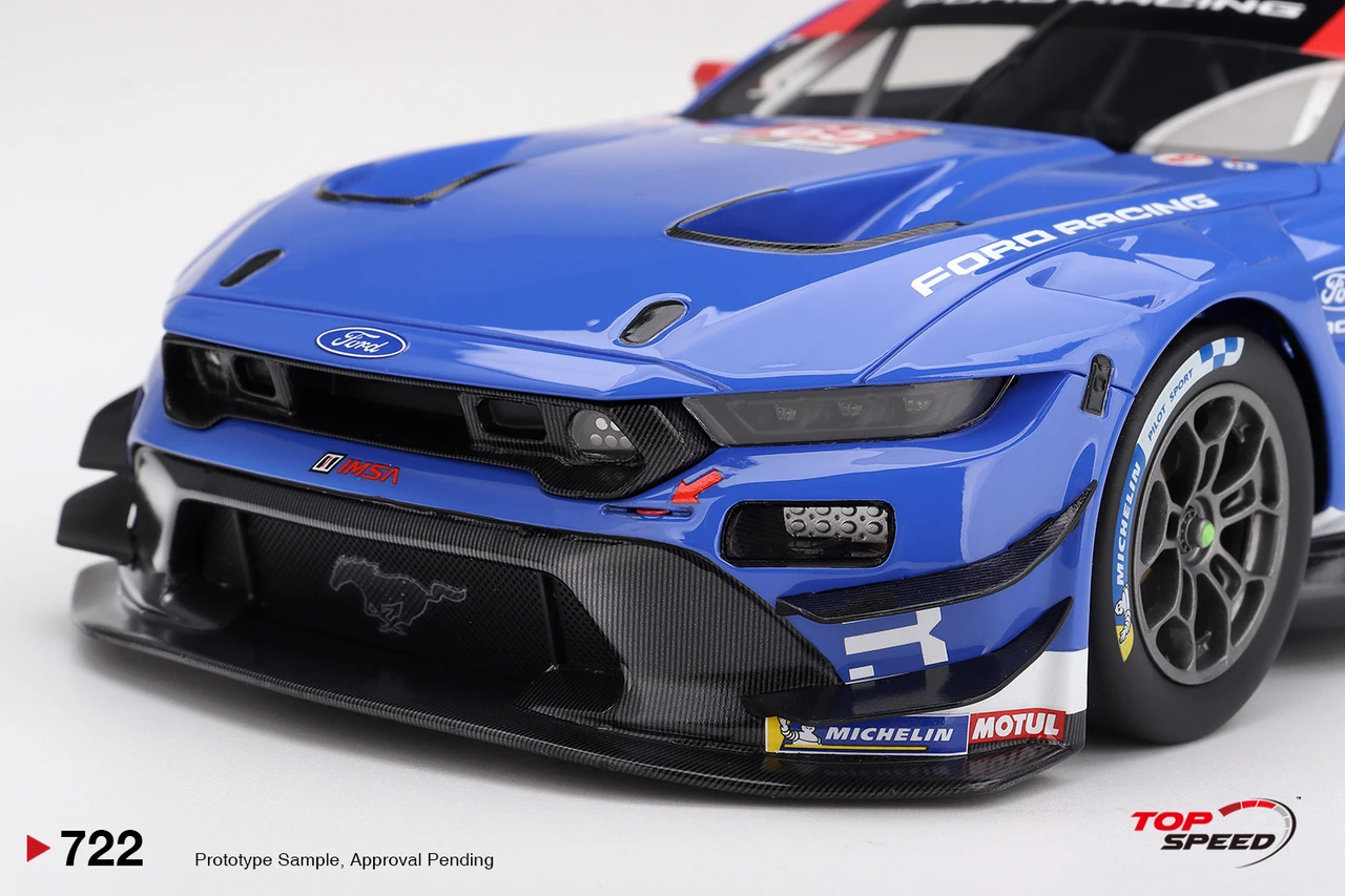 1/18 Top Speed Ford Mustang GT3 #65 Ford Racing 2026 IMSA Daytona 24 Hrs Car Model