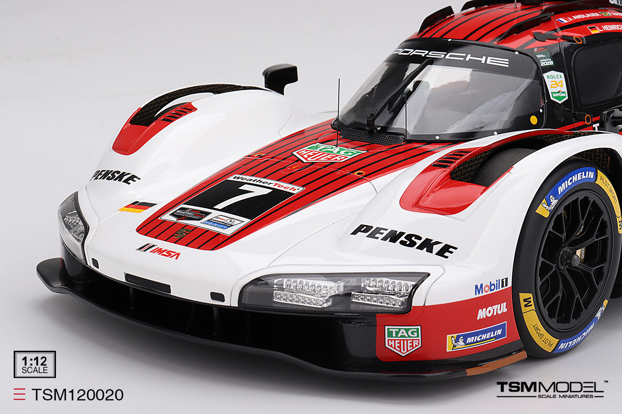 1/12 TSM Porsche 963 #7 Porsche Penske Motorsport 2026 IMSA Daytona 24 Hrs Winner Car Model