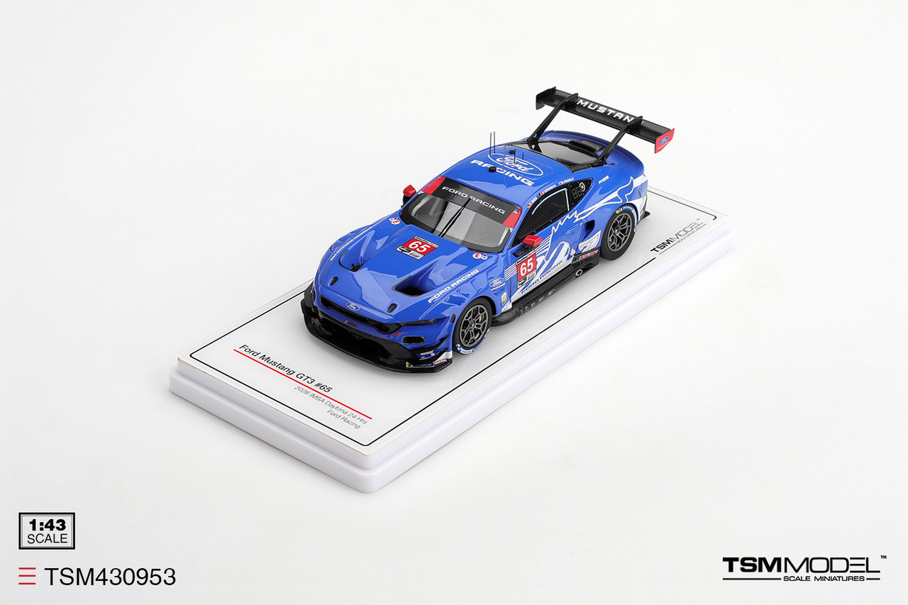1/43 TSM Ford Mustang GT3 #65 Ford Racing 2026 IMSA Daytona 24 Hrs Car Model
