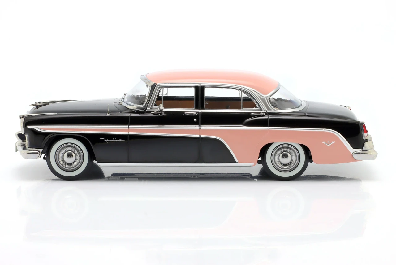 1/18 KK-Scale 1955 DeSoto Fireflite Sedan (Black & Pink) Diecast Car Model