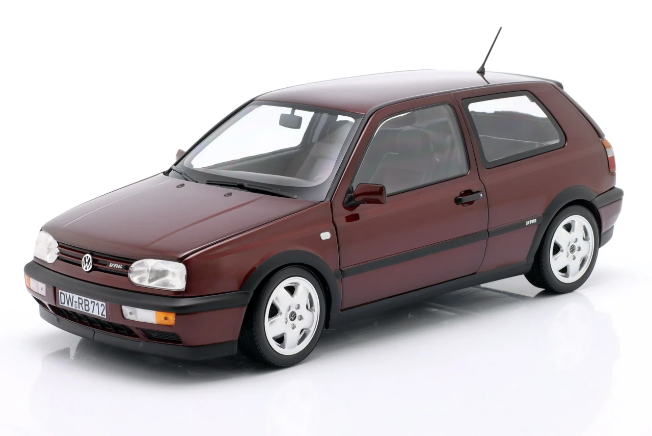 1/18 Norev 1991 VW Volkswagen Golf III VR6 (Red) Diecast Car Model