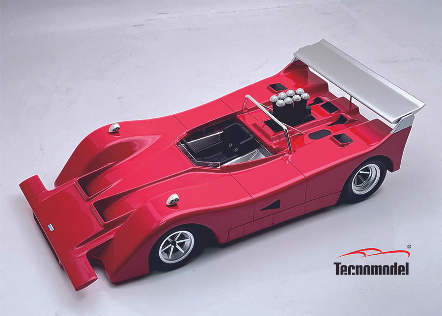 1/18 Tecnomodel March 707 Can-Am 1970 Press Plain Red Limited Edition Car Model
