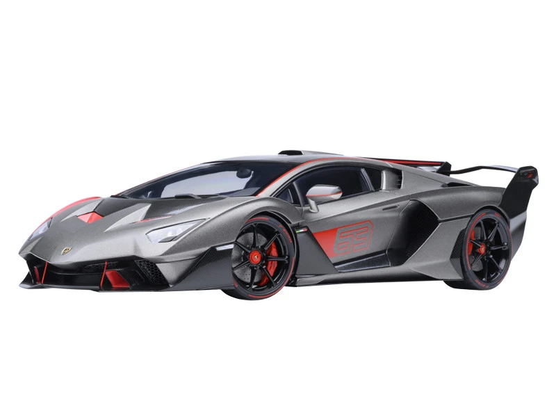 1/18 AUTOart Lamborghini SC18 Alston (Grigio Daytona Grey with Red Accents) Car Model