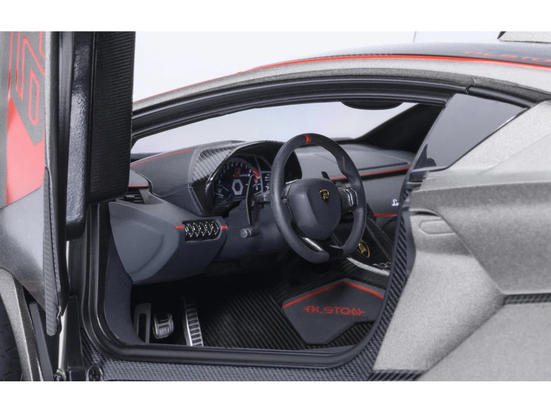 1/18 AUTOart Lamborghini SC18 Alston (Grigio Daytona Grey with Red Accents) Car Model