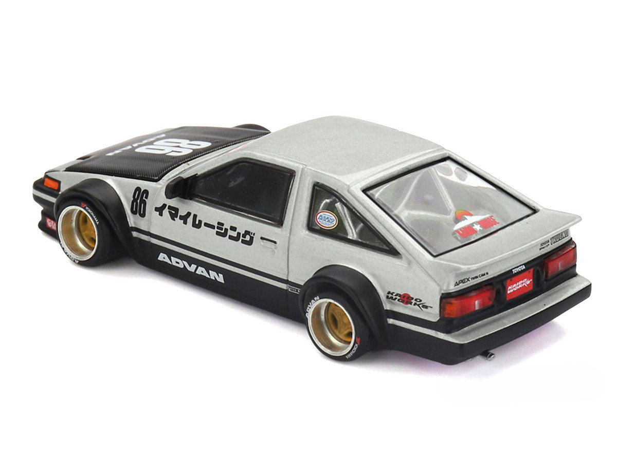 CHASE CAR 1/64 Kaido House Toyota AE86 Sprinter Trueno Kaido Street V2 Diecast Car Model