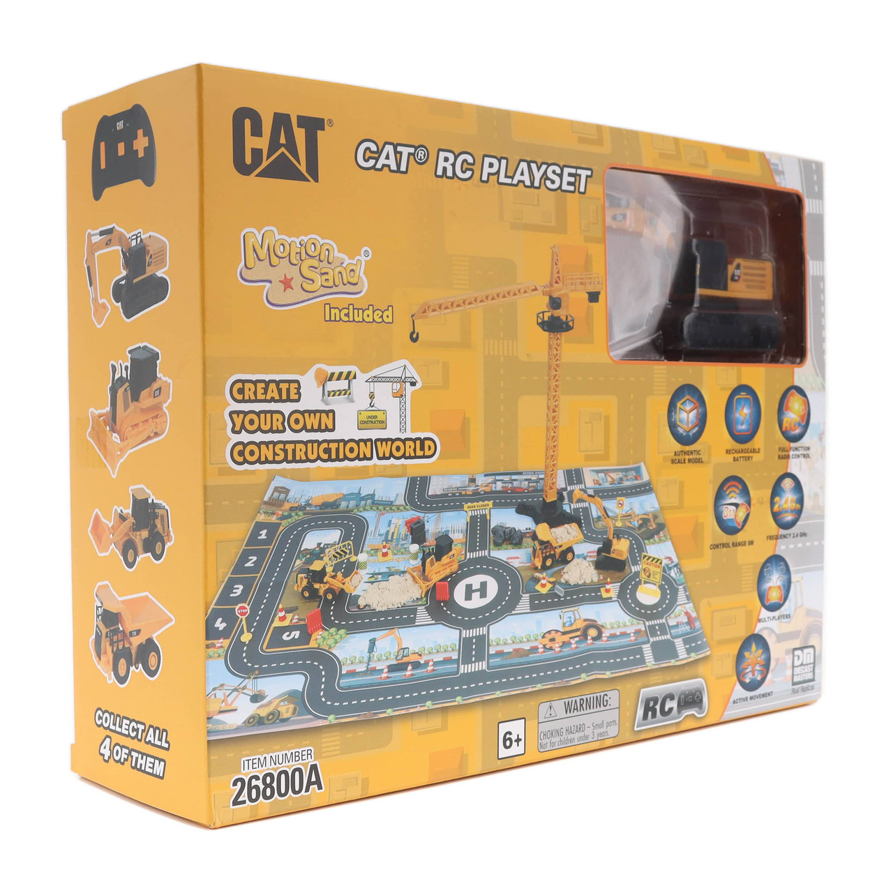 1/64 Diecast Masters RC CAT 336 Hydraulic Excavator Construction Playmat Playset