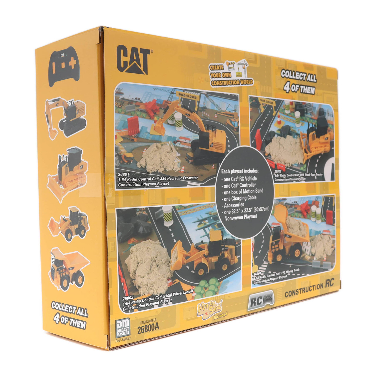 1/64 Diecast Masters RC CAT 336 Hydraulic Excavator Construction Playmat Playset